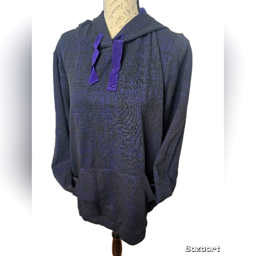 J Jason Wu Women's Purple & Black Pullover Sweater with pockets - Large